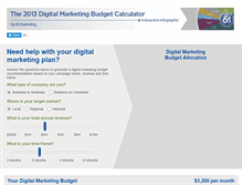 Tablet Screenshot of digitalmarketingcalculator.com